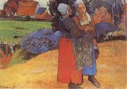 Paul Gauguin Breton Peasants oil